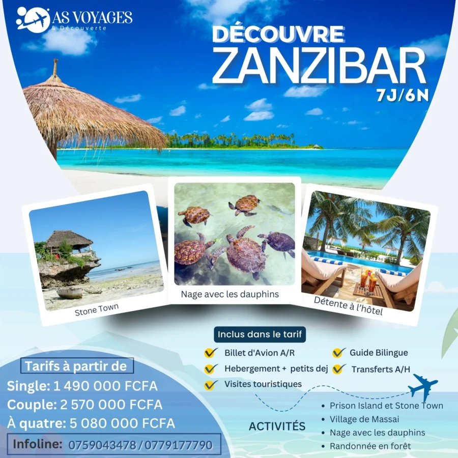 Voyage à Zanzibar — Création de visuel